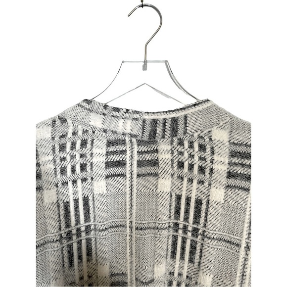 Melloday Thick Soft Fuzzy Grandpa Three Button V Neck Cardigan Size L - Picture 9 of 10